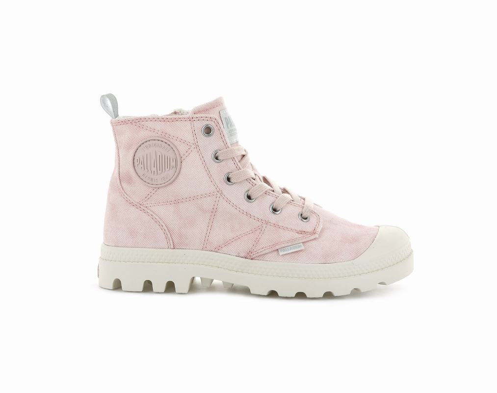 Botas Palladium Pampa Zip Desertwash Mujer - Rosas ||AVQC-03569||